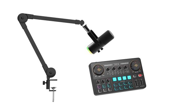 Cần gắn micro Luucco ARM1 hai đoạn, kẹp bàn, tải 700g