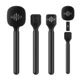 Tay cầm phỏng vấn Luucco WireFree biến micro không dây thành micro cầm tay