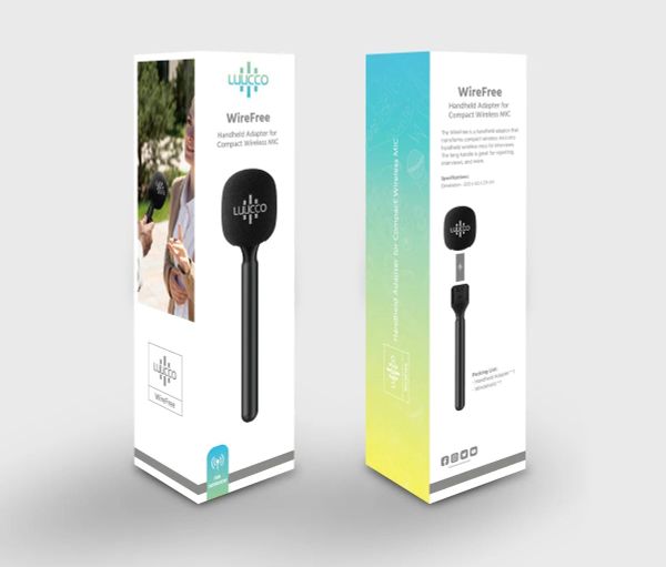 Tay cầm phỏng vấn Luucco WireFree biến micro không dây thành micro cầm tay