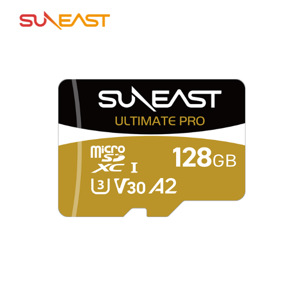 Thẻ nhớ Suneast MicroSDXC V30 UHS-I S225 GOLD Series - Tốc độ lên tới 208 MB/s | Dung lượng 64GB, 128GB, 256GB, 512GB