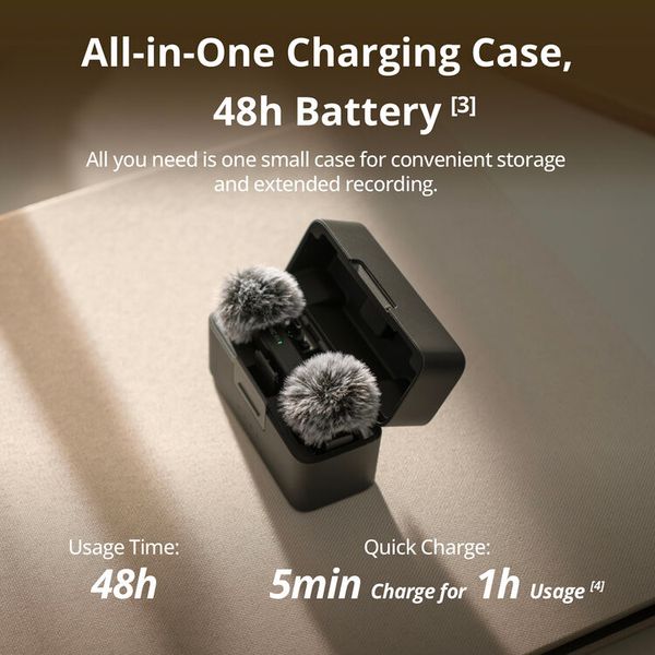 Micro DJI Mic Mini 2 (bản 2 TX + 1 RX + Charging Case)