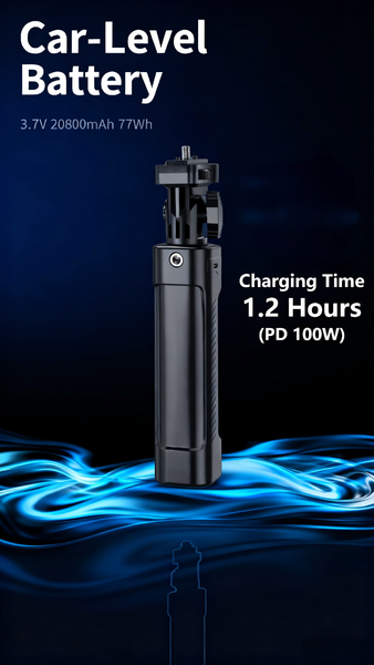 Tay cầm đèn LIYADI P77 tích hợp pin dự phòng 110W dùng cho đèn chụp ảnh - quay phim