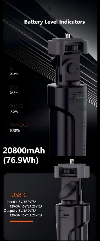 Bộ điều khiển năng lượng cầm tay LIYADI 110W dùng cho đèn chụp ảnh - quay phim