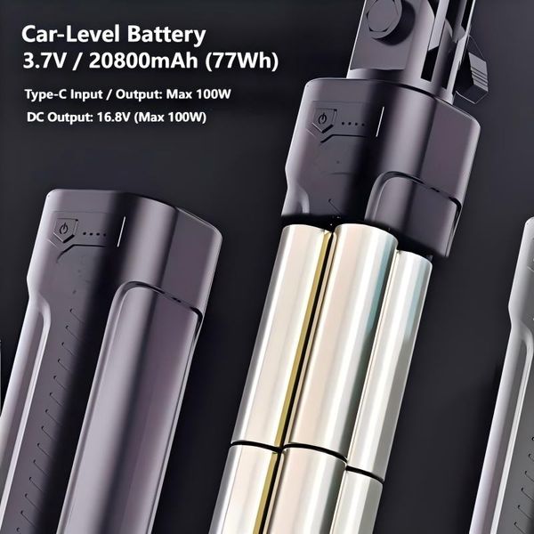 Tay cầm đèn LIYADI P77 tích hợp pin dự phòng 110W dùng cho đèn chụp ảnh - quay phim
