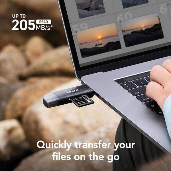 Đầu đọc thẻ nhớ Lexar SD & microSD USH-I USB-A, USB-C - RW310