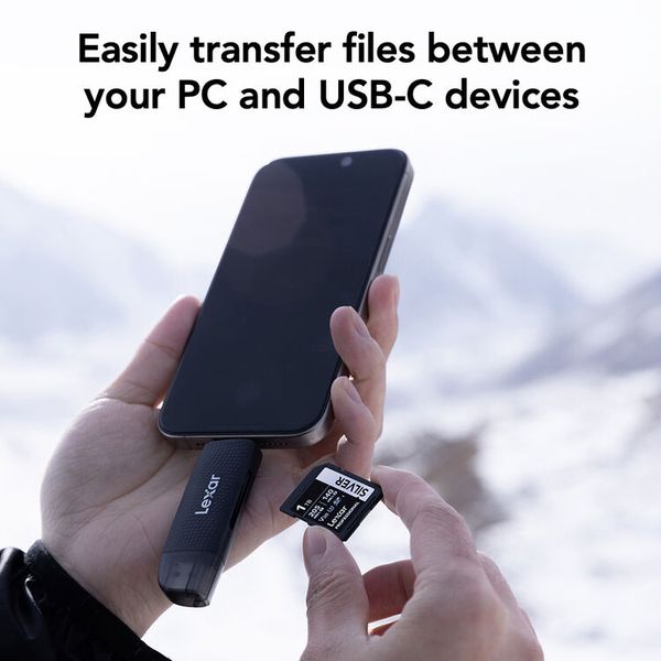 Đầu đọc thẻ nhớ Lexar SD & microSD USH-I USB-A, USB-C - RW310
