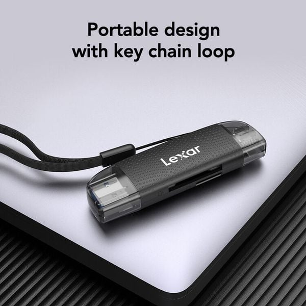 Đầu đọc thẻ nhớ Lexar SD & microSD USH-I USB-A, USB-C - RW310