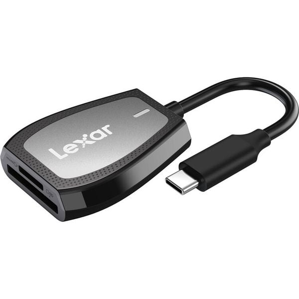 Đầu đọc thẻ chuyên nghiệp, tốc độ cao Lexar SD & microSD USB Type-C - RW470