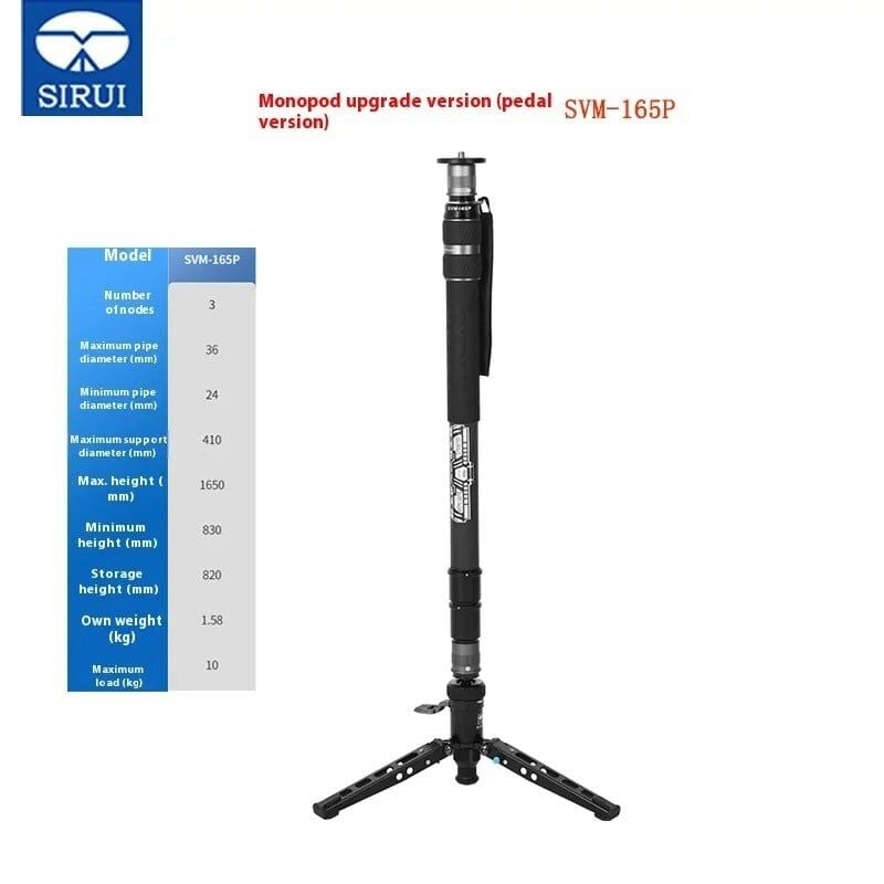 Chân đơn Monopod SIRUI SVM 165P (Pedal edition) - Chính hãng