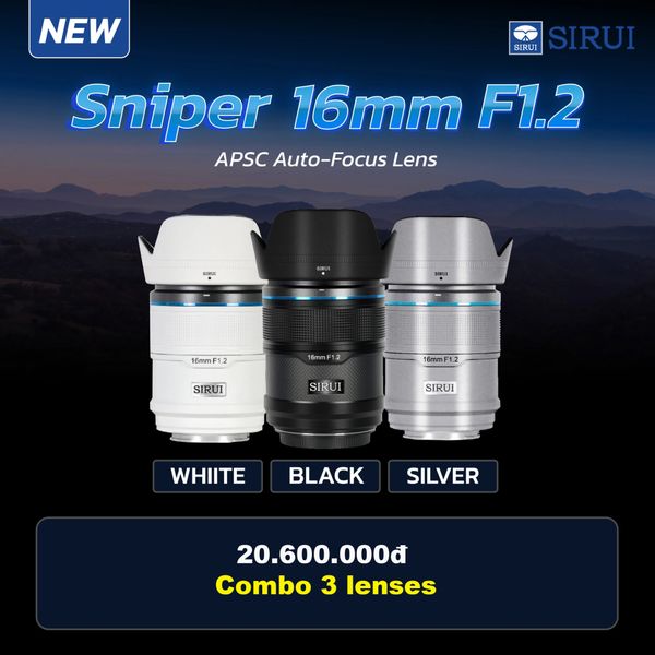 Ống kính SIRUI Sniper 23mm F1.2 autofocus