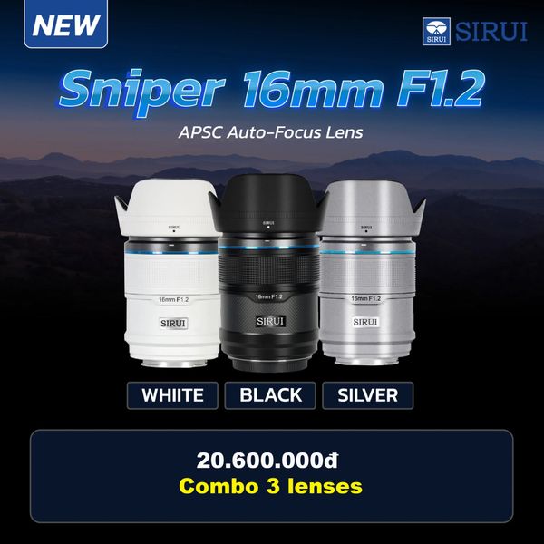 Ống kính SIRUI Sniper 33mm F1.2 autofocus