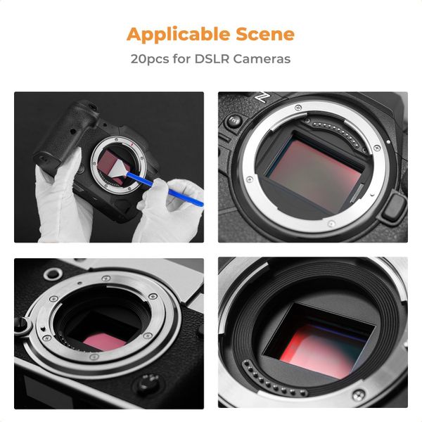 Hộp 20 que vệ sinh cảm biến full frame 24mm K&F - SKU.1696