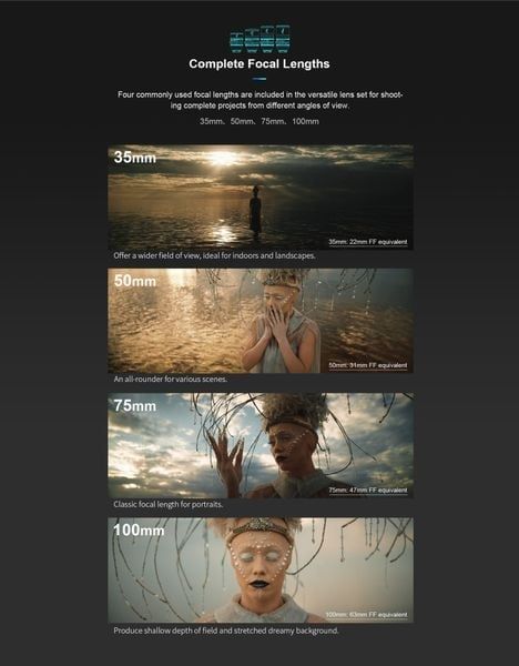 Ống kính Anamorphic SIRUI Venus 75mm T2.9 1.6X Fullframe