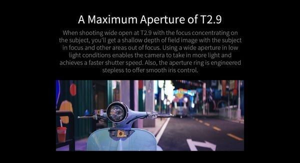 Ống kính Cine Anamorphic SIRUI Venus 50mm T2.9 1.6X Full-frame ngàm L