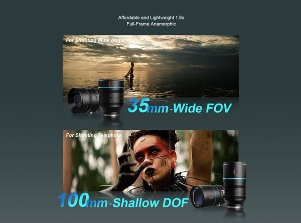 Ống kính Cine Anamorphic SIRUI Venus 100mm T2.9 1.6X Full-frame