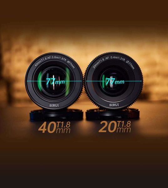 Ống kính SIRUI 20mm T1.8 Anamorphic 1.33X AF S35