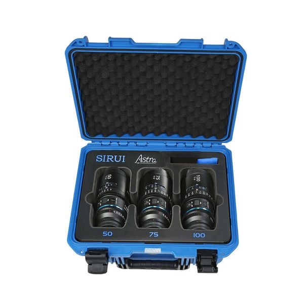 Combo 3 ống kính Cine Anamorphic SIRUI Astra 50/75/100mm T1.8 1.33X AF