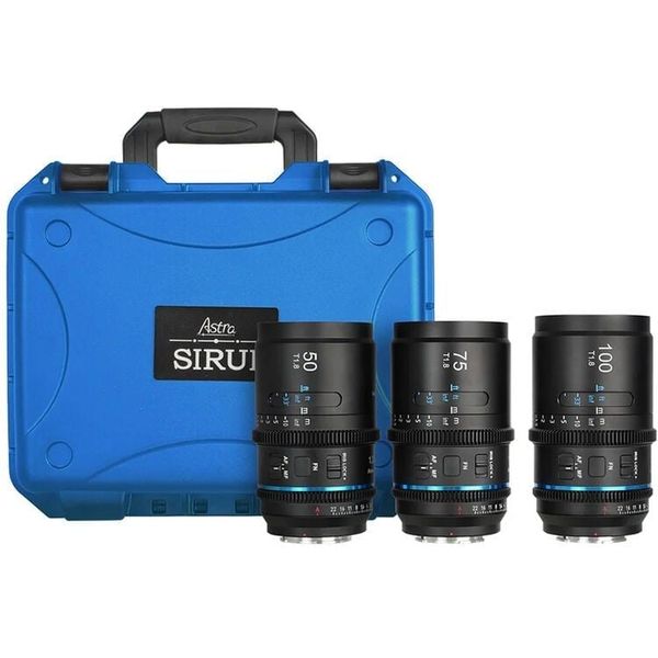 Combo 3 ống kính Cine Anamorphic SIRUI Astra 50/75/100mm T1.8 1.33X AF