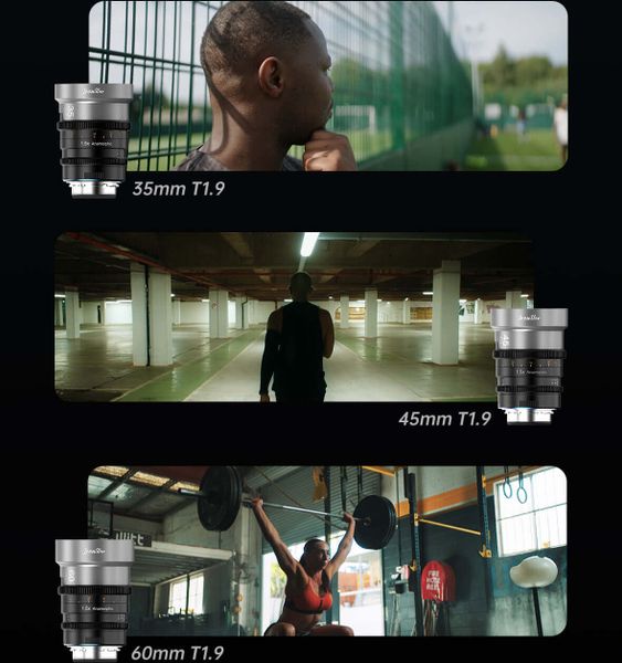 Combo 3 ống kính Cine Anamorphic SIRUI IronStar 35/45/60mm 1.5X
