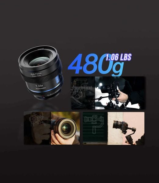Ống kính SIRUI 20mm T1.8 Anamorphic 1.33X Autofocus Sony E cũ (đã qua sử dụng)