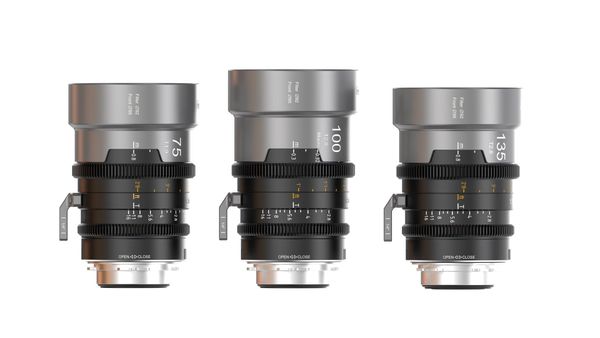 Combo 3 ống kính Cine Anamorphic SIRUI IronStar 75/100/135mm 1.5X