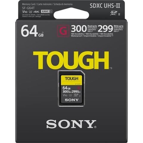 Thẻ nhớ Sony 64GB SF-G TOUGH Series UHS-II SDXC - V90