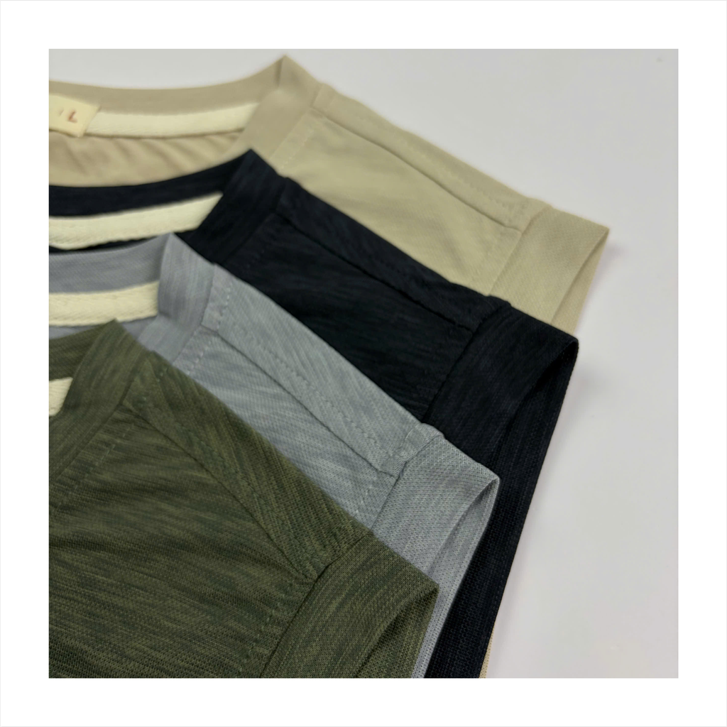 Áo tank nam PAPKA 1008 chất Cotton Jersey màu xám co dãn thấm hút cực thoáng mát