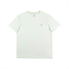 Áo thể thao nam 1035 thun lạnh màu trắng in logo tròn năng động thoáng mát