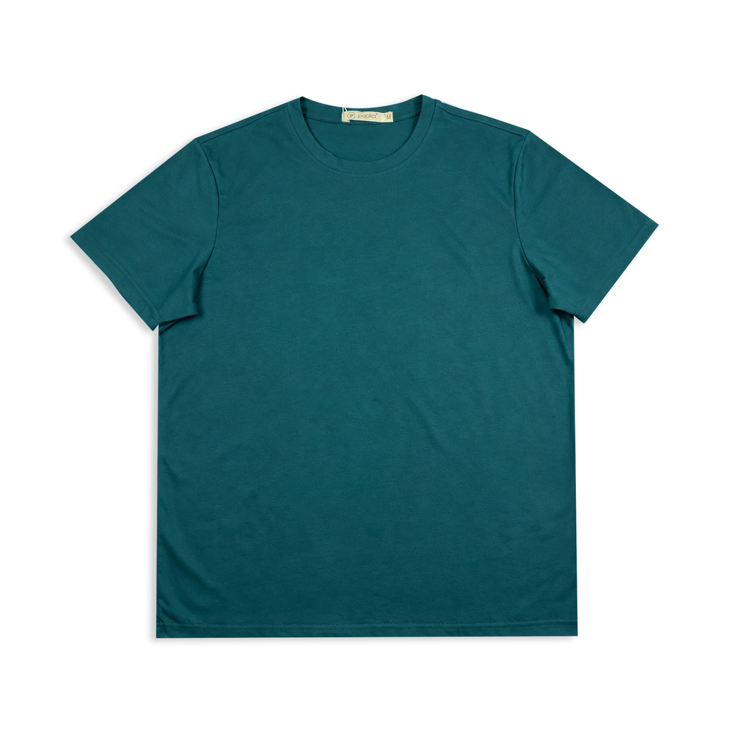 Áo thun Tshirt mặc nhà PAPKA 1036 màu xanh biển mỏng nhẹ thoải mái