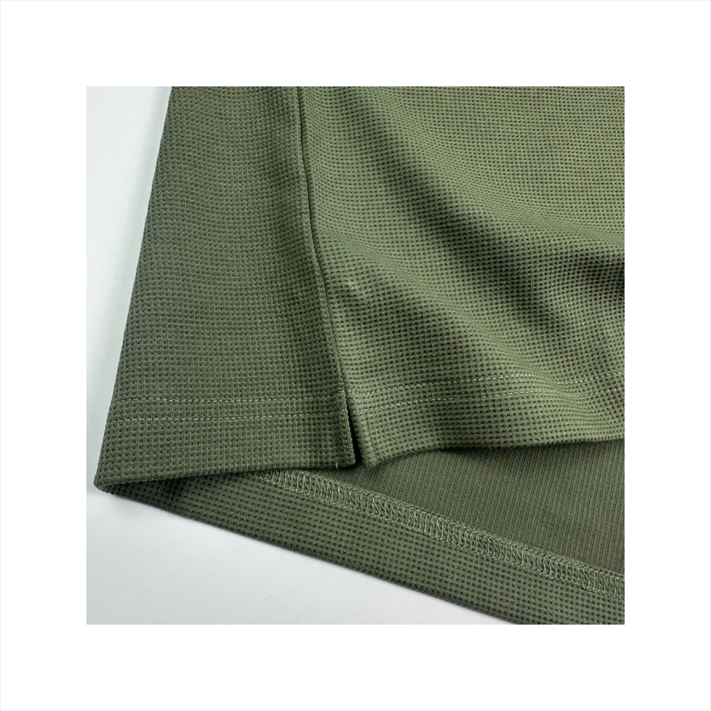 Áo thun thể thao nam PAPKA 1066 màu xanh rêu chất Cotton PC lưới thoáng mát