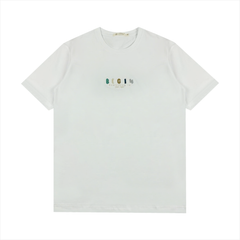 Áo Tshirt nam PAPKA 1076 chất Cotton 100% màu trắng thêu chữ BEGIN