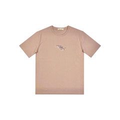 Áo Tshirt nam PAPKA 1076 chất Cotton 100% màu hồng thêu chữ FIND YOUR WINGS