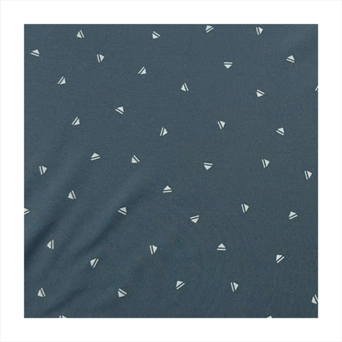 Áo polo nam PAPKA 1090 thun lạnh màu xanh nhớt in họa tiết thoáng mát năng động