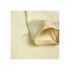 Áo polo nam PAPKA 1090 màu vàng kem chất cotton lưới thoáng mát đứng form thoải mái khi mặc