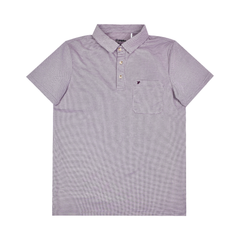 Áo Polo Nam PAPKA 1107 màu đỏ có túi thêu lưới nhỏ form Slim Fit bền đẹp