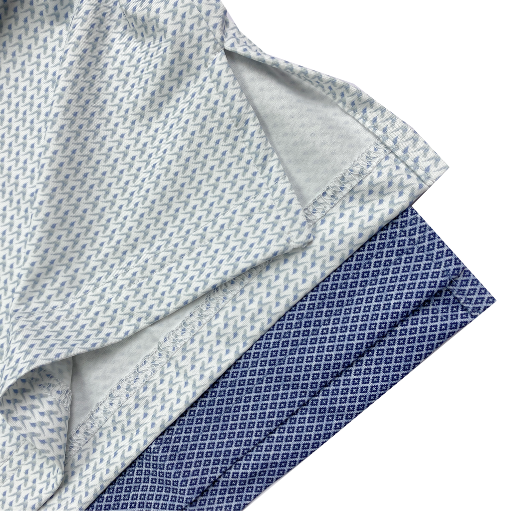 Áo polo GOLF nam PAPKA 1107 màu trắng với chi tiết không sử dụng bo cổ và bo tay tạo sự thoải mái tuyệt đối