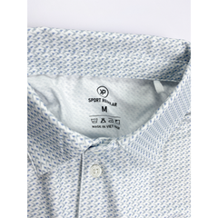 Áo polo GOLF nam PAPKA 1107 màu trắng với chi tiết không sử dụng bo cổ và bo tay tạo sự thoải mái tuyệt đối