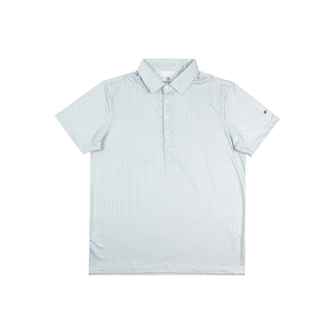 Áo polo GOLF nam PAPKA 1107 màu trắng với chi tiết không sử dụng bo cổ và bo tay tạo sự thoải mái tuyệt đối