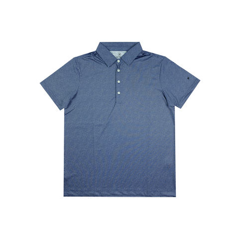 Áo polo GOLF nam PAPKA 1107 màu xanh với chi tiết không sử dụng bo cổ và bo tay tạo sự thoải mái tuyệt đối