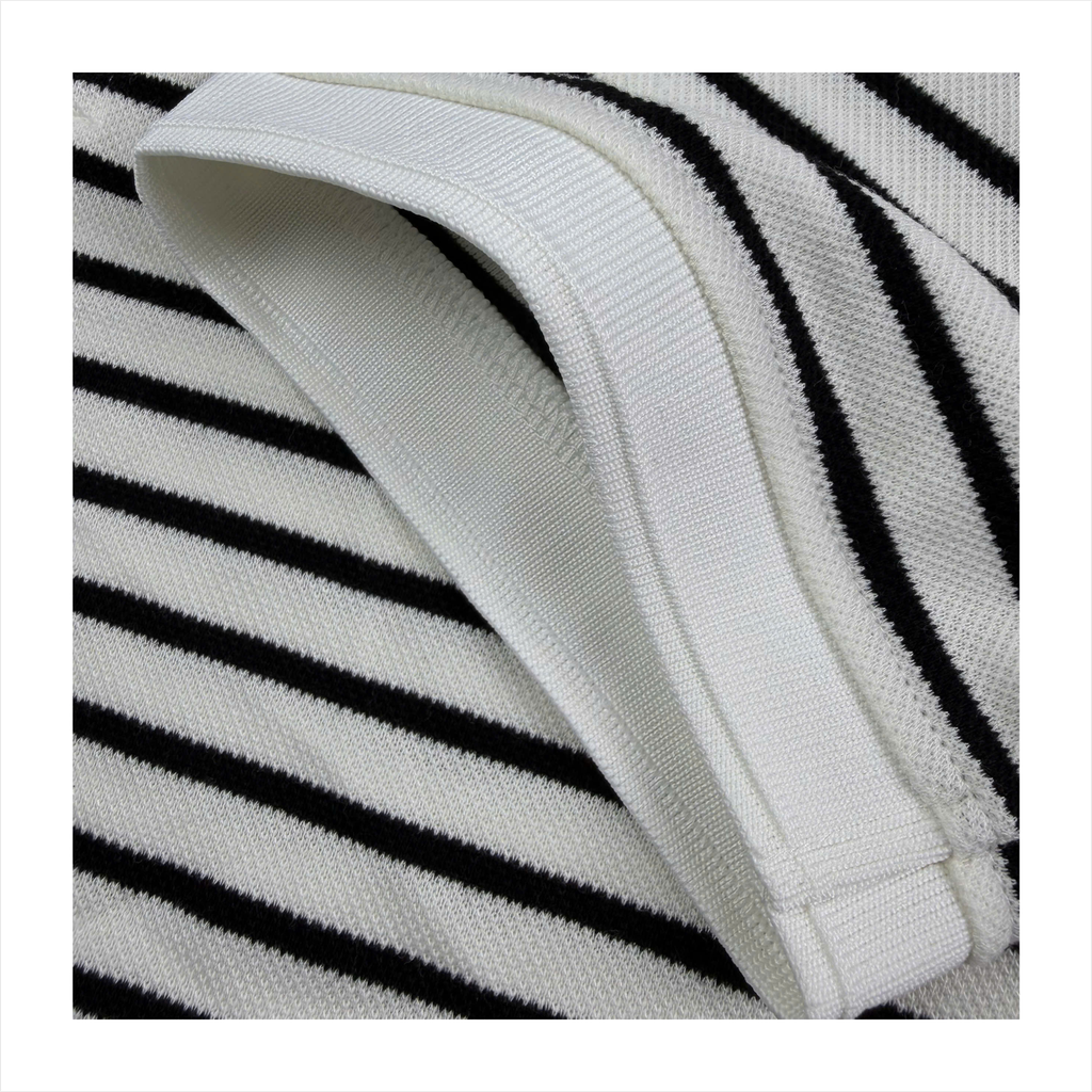 Polo nam PAPKA 1117 chất Cotton Jersey dệt sọc cao cấp bền đẹp
