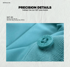 Áo polo nam PAPKA 1121 màu be phối bo trơn tổ ong, chất Poly Pique bền đẹp