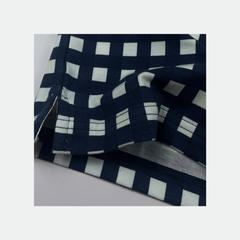 Áo polo nam Papka 1122 họa tiết Gingham màu xanh đen mạnh mẽ, dễ phối và phù hợp phong cách casual