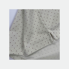 Áo polo nam Papka 1122 họa tiết chấm bi màu kem trung tính, họa tiết nhẹ nhàng, tạo vẻ tinh tế và dễ phối đồ