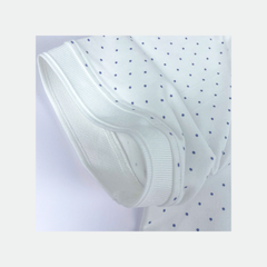 Áo polo nam Papka 1122 họa tiết chấm bi màu trắng thanh khiết mang cảm giác tươi mới, trẻ trung