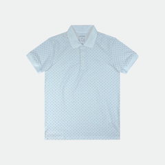 Áo polo nam Papka 1122 họa tiết chấm bi màu trắng thanh khiết mang cảm giác tươi mới, trẻ trung