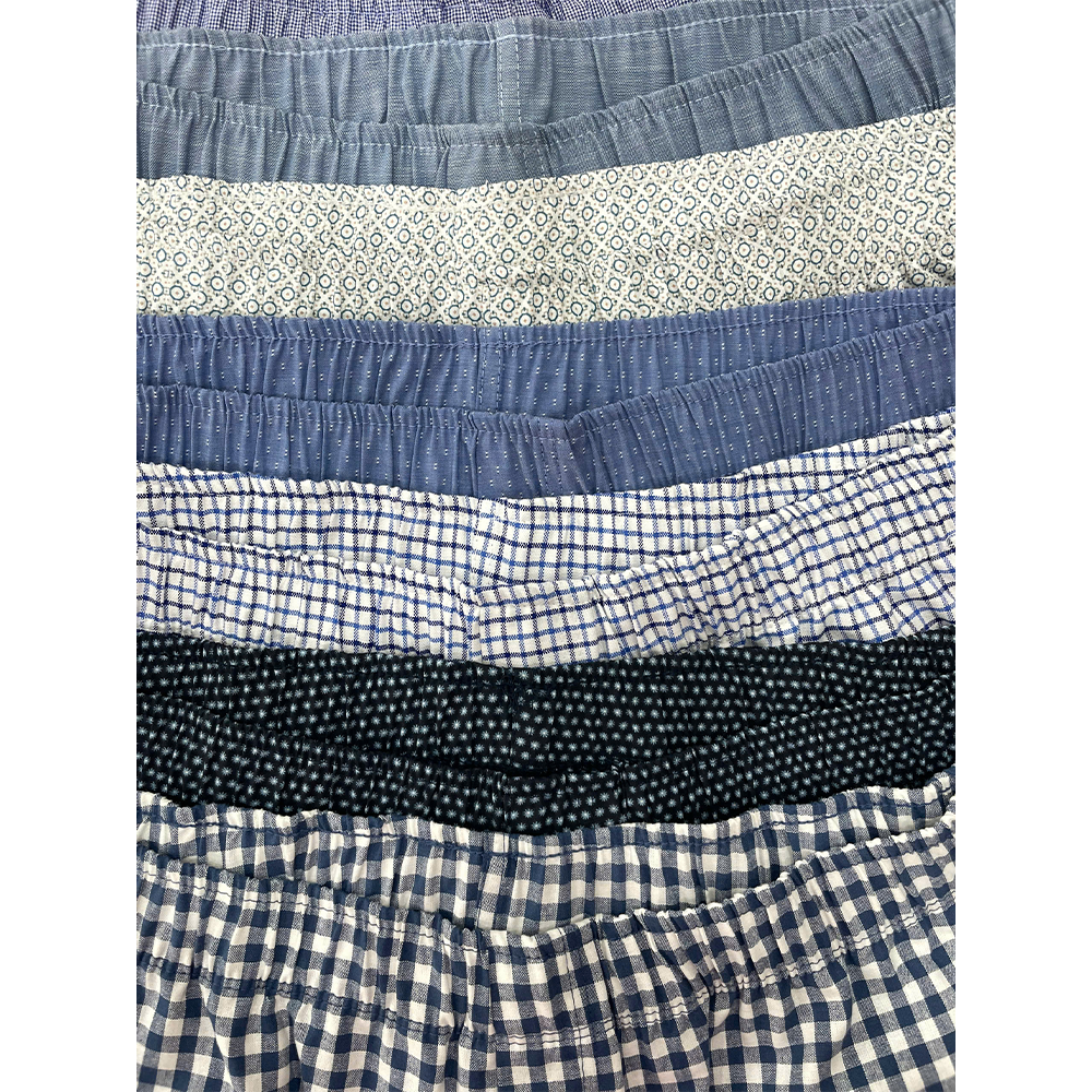 Quần boxer cotton mặc nhà nam PAPKA 2015 màu xanh biển chấm bi thoáng mát dễ chịu