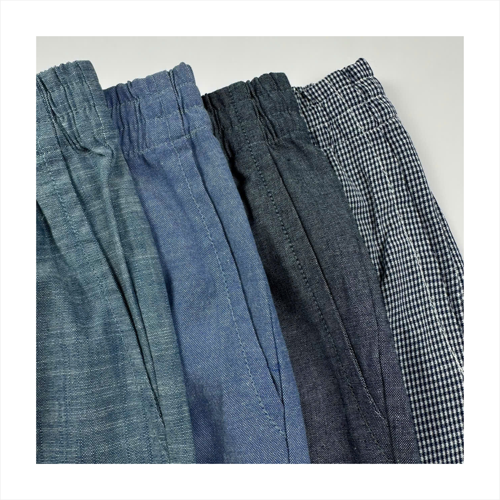 Quần mặc nhà nam Papka 2002 màu ghi xám form rộng rãi với độ dài ngang gối lịch sự và thoải mái