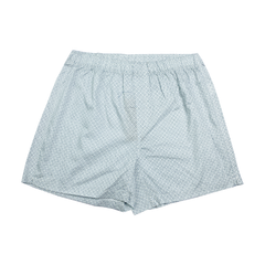 Quần boxer cotton mặc nhà nam PAPKA 2015 màu xanh trắng in monogram thoáng mát dễ chịu