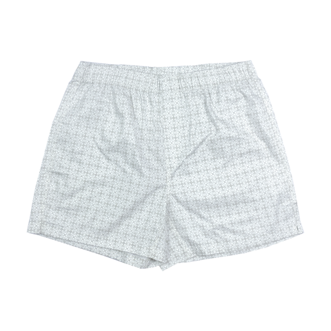 Quần boxer cotton mặc nhà nam PAPKA 2015 màu trắng in hoạ tiết thoáng mát dễ chịu