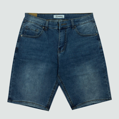 Quần short Jeans nam Papka 2014 màu xanh dương wax form Regular rộng rãi co dãn tốt